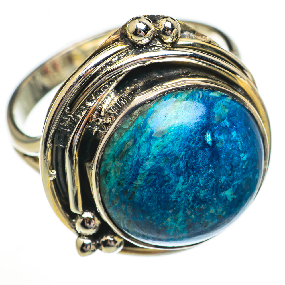 Chrysocolla Rings handcrafted by Ana Silver Co - RING70312