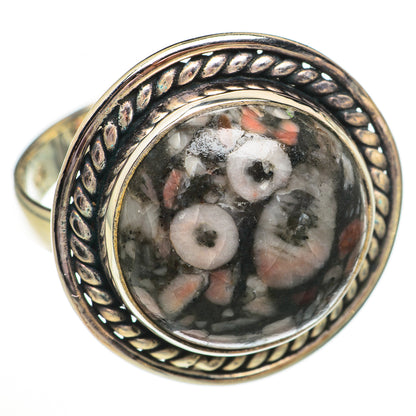 Crinoid Fossil Rings handcrafted by Ana Silver Co - RING70318