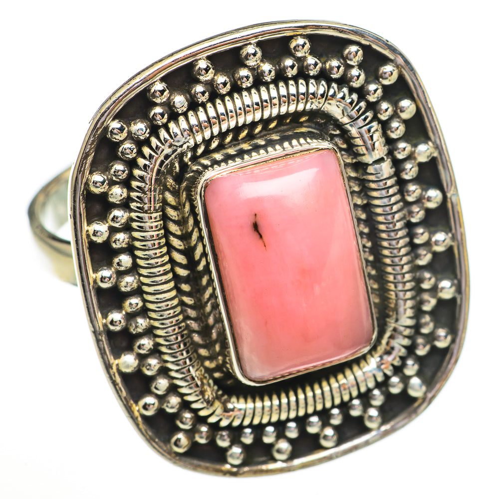 Pink Opal Rings handcrafted by Ana Silver Co - RING70325