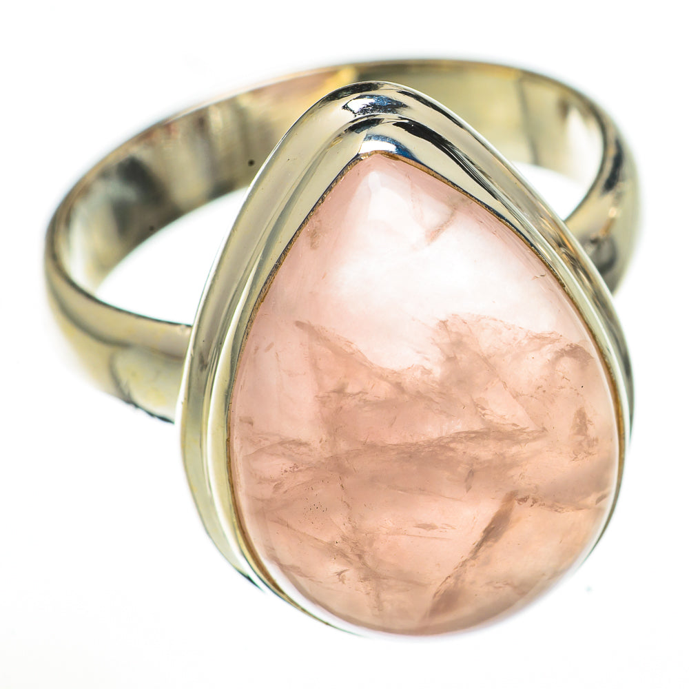 Rose Quartz Rings handcrafted by Ana Silver Co - RING70329