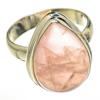 Rose Quartz Rings handcrafted by Ana Silver Co - RING70329