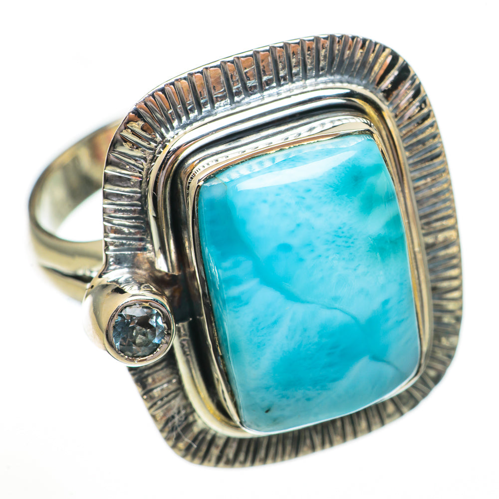 Larimar Rings handcrafted by Ana Silver Co - RING70348