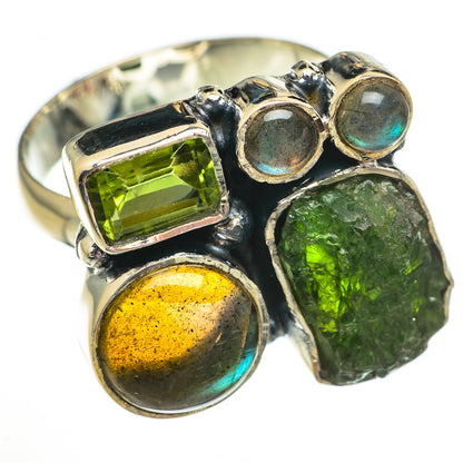 Green Tourmaline Rings handcrafted by Ana Silver Co - RING70355