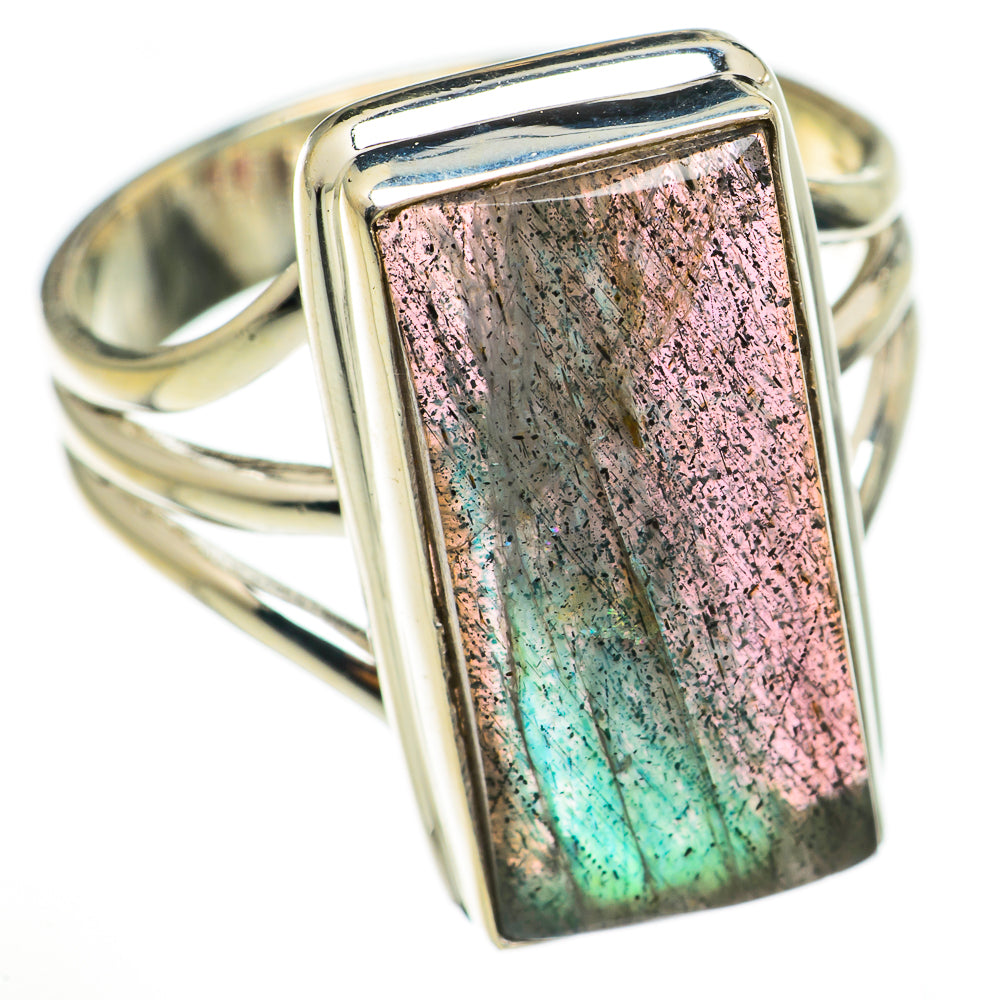 Labradorite Rings handcrafted by Ana Silver Co - RING70356