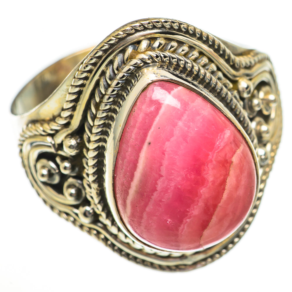 Rhodochrosite Rings handcrafted by Ana Silver Co - RING70365