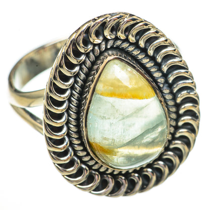 Green Fluorite Rings handcrafted by Ana Silver Co - RING70381