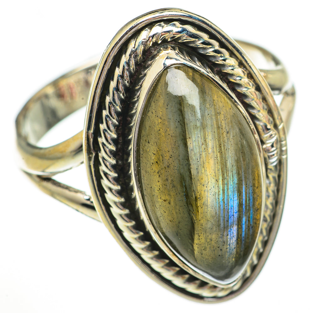 Labradorite Rings handcrafted by Ana Silver Co - RING70387