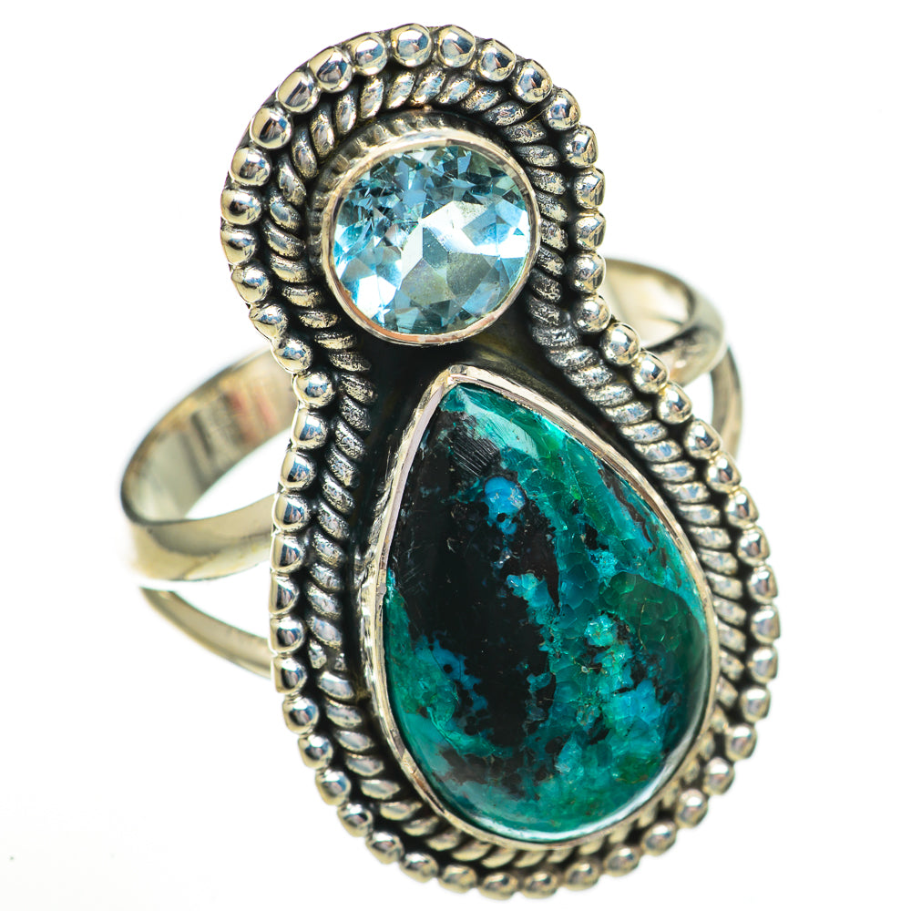 Chrysocolla Rings handcrafted by Ana Silver Co - RING70390