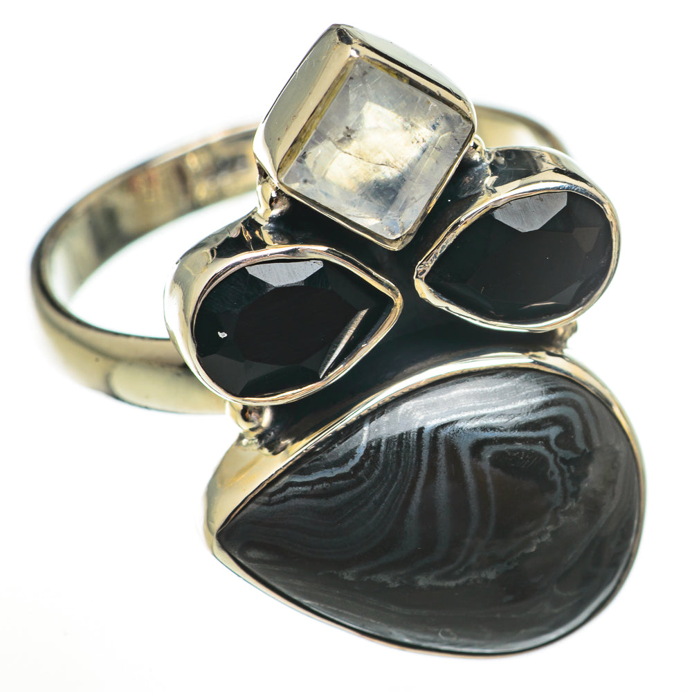 Psilomelane Rings handcrafted by Ana Silver Co - RING70407