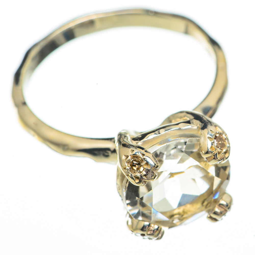 White Quartz Rings handcrafted by Ana Silver Co - RING70409