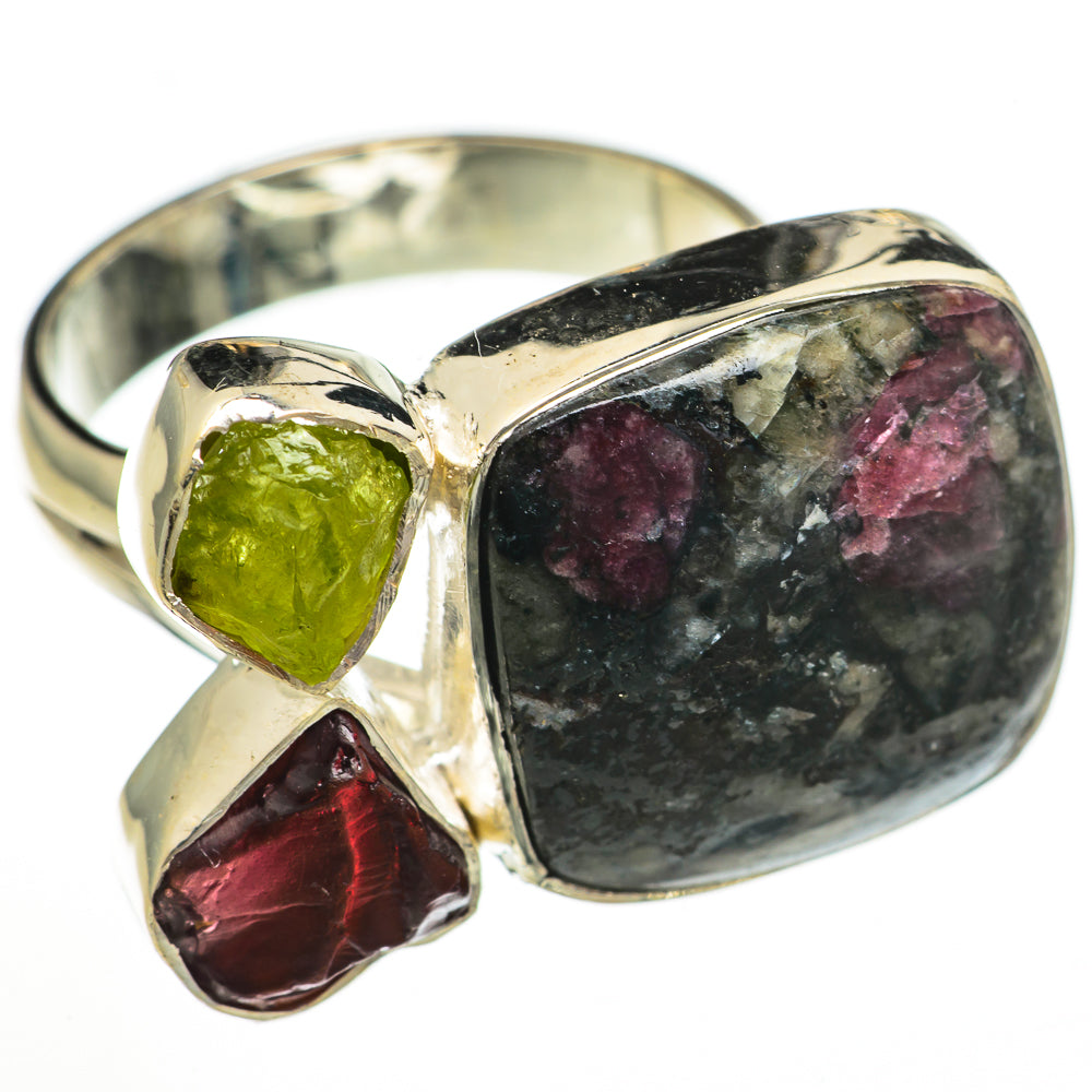 Russian Eudialyte Rings handcrafted by Ana Silver Co - RING70411