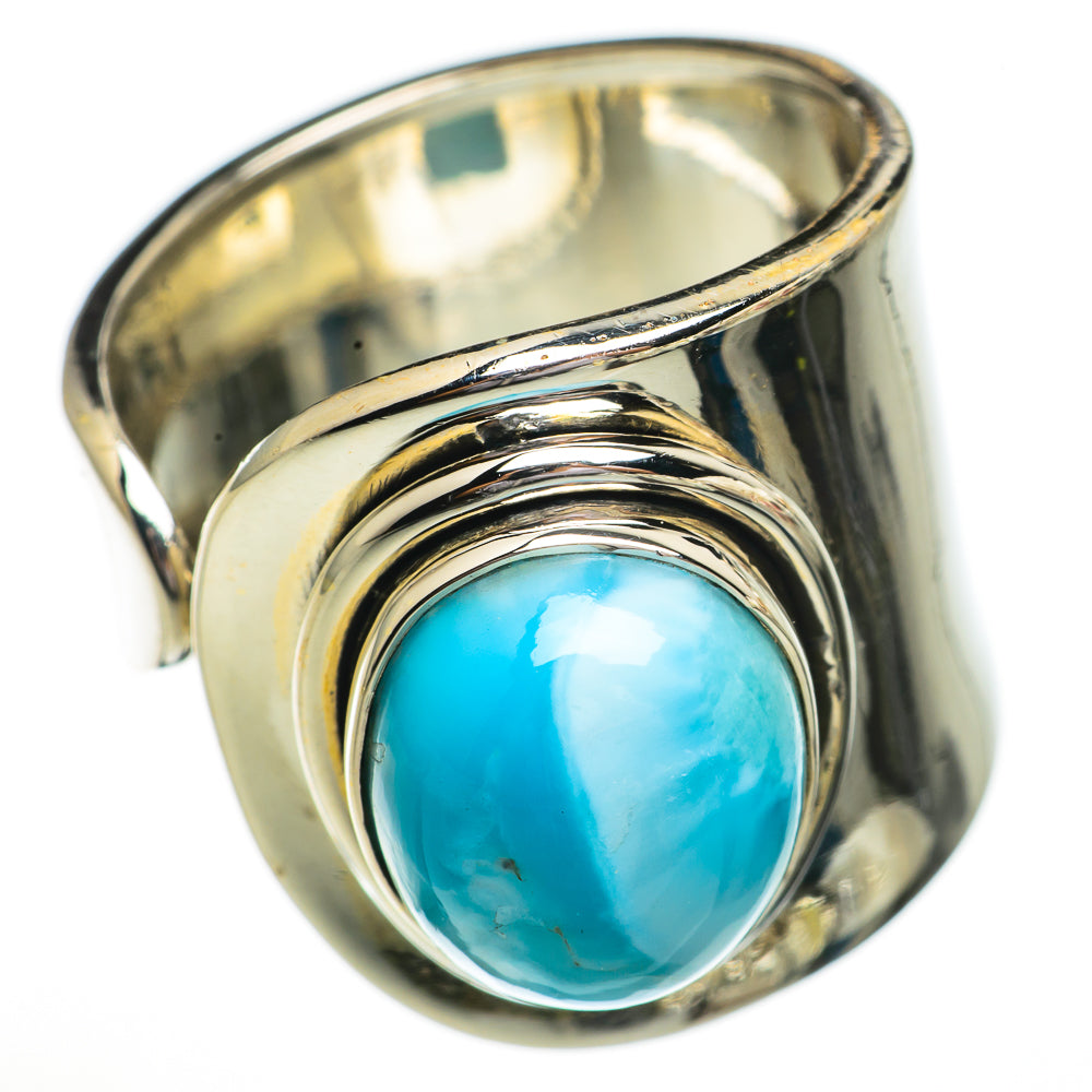 Larimar Rings handcrafted by Ana Silver Co - RING70413