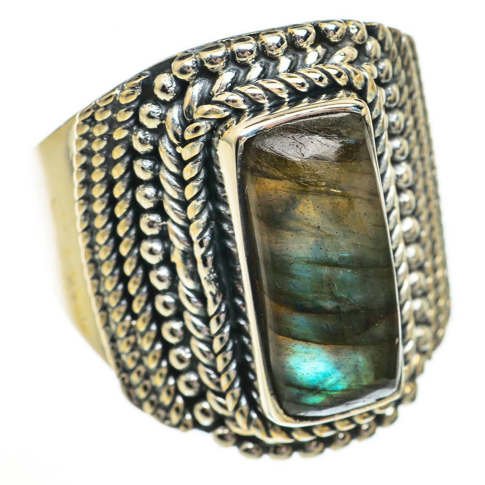 Labradorite Rings handcrafted by Ana Silver Co - RING70414