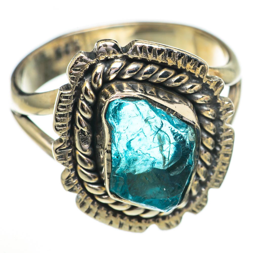 Blue Fluorite Rings handcrafted by Ana Silver Co - RING70417