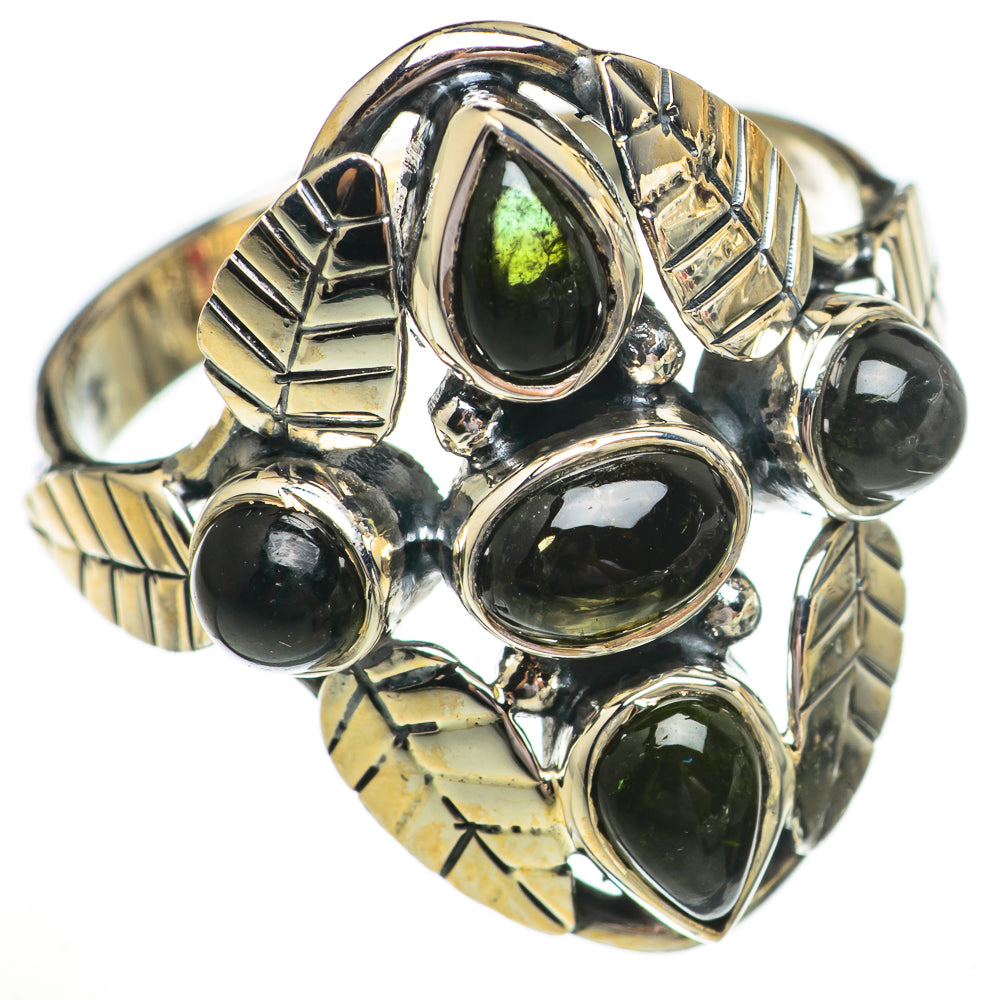 Green Tourmaline Rings handcrafted by Ana Silver Co - RING70422