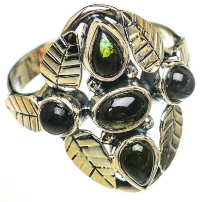 Green Tourmaline Rings handcrafted by Ana Silver Co - RING70422