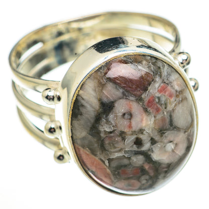 Crinoid Fossil Rings handcrafted by Ana Silver Co - RING70425