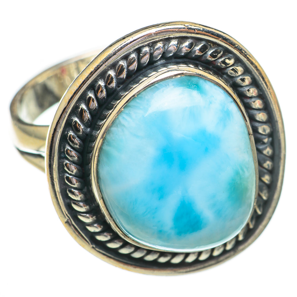 Larimar Rings handcrafted by Ana Silver Co - RING70446