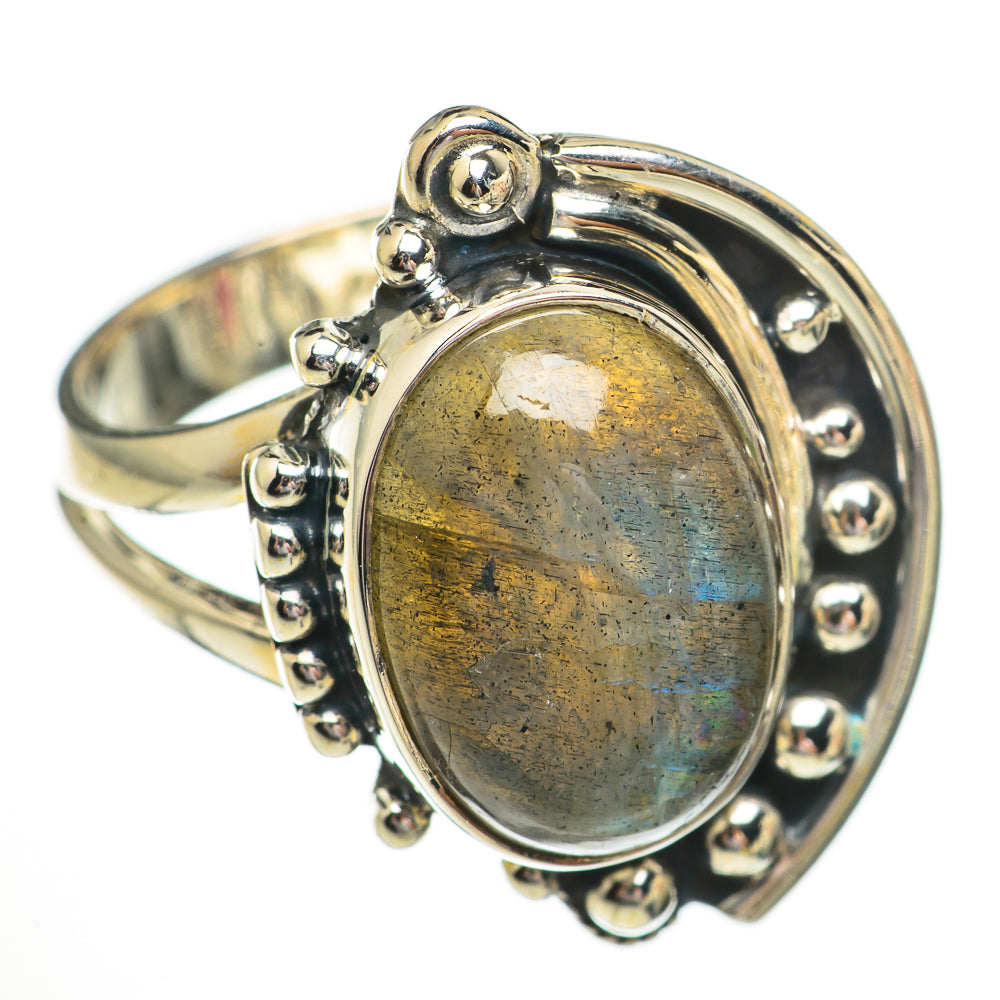 Labradorite Rings handcrafted by Ana Silver Co - RING70447