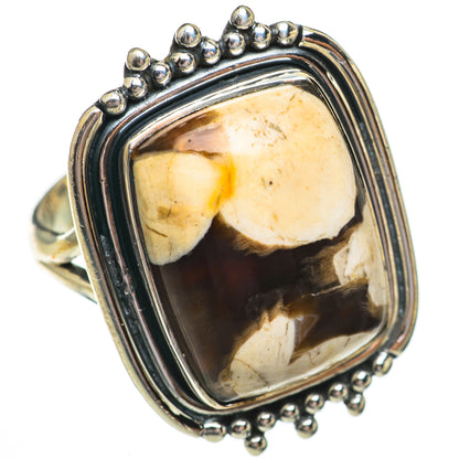 Peanut Wood Jasper Rings handcrafted by Ana Silver Co - RING70456