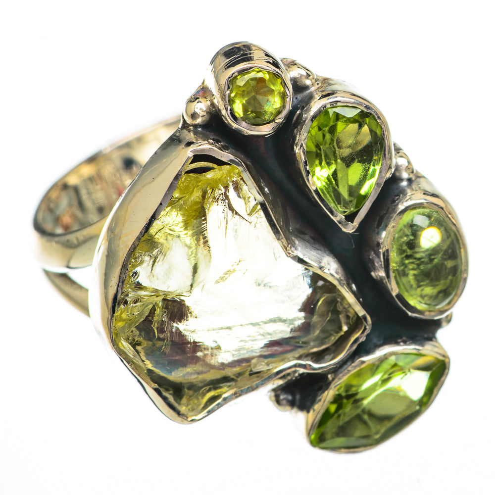 Green Amethyst Rings handcrafted by Ana Silver Co - RING70477