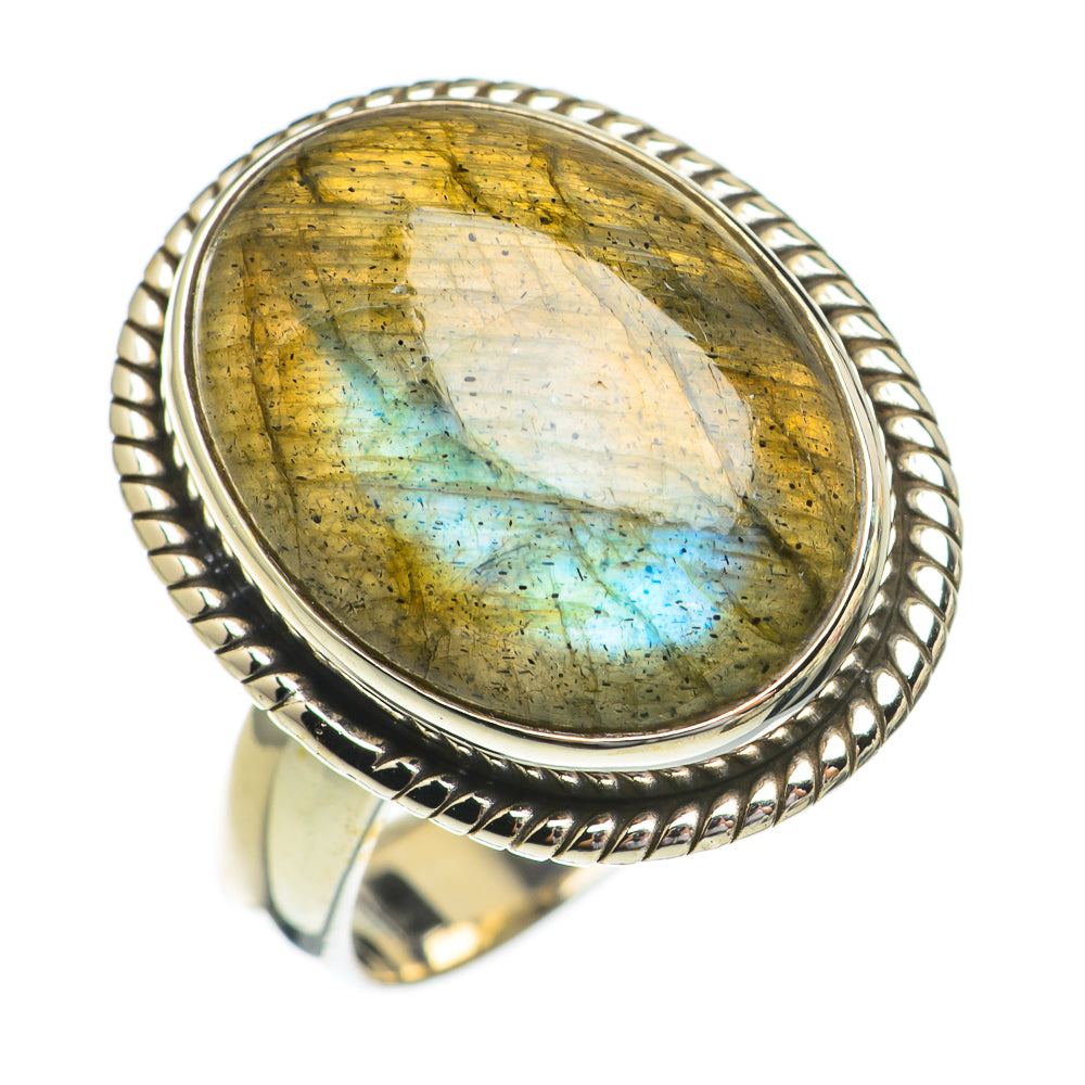Labradorite Rings handcrafted by Ana Silver Co - RING70478