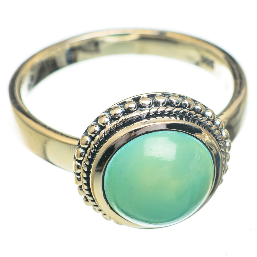 Aqua Chalcedony Rings handcrafted by Ana Silver Co - RING70486