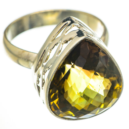 Olive Quartz Rings handcrafted by Ana Silver Co - RING70489