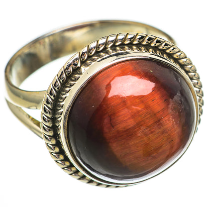 Red Tiger Eye Rings handcrafted by Ana Silver Co - RING70491