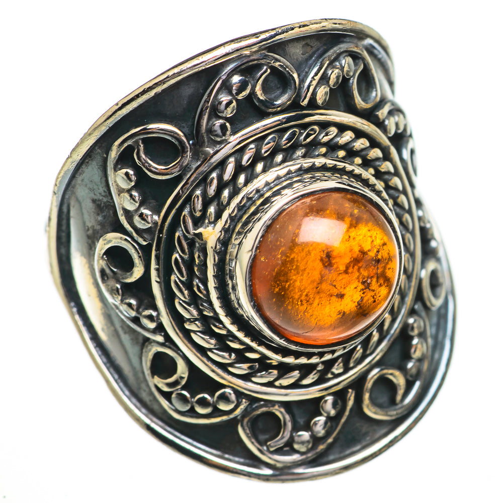Baltic Amber Rings handcrafted by Ana Silver Co - RING70496
