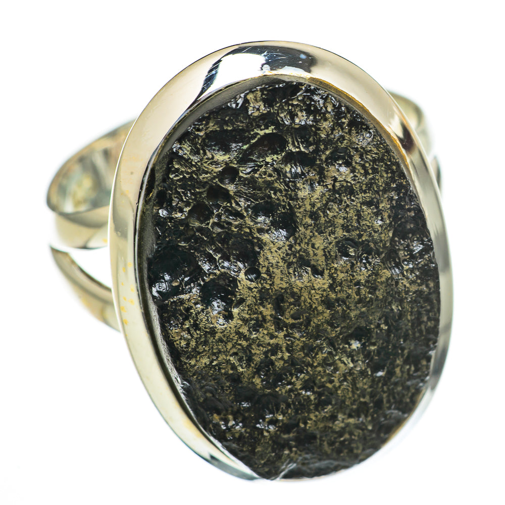 Tektite Rings handcrafted by Ana Silver Co - RING70507 - Photo 2