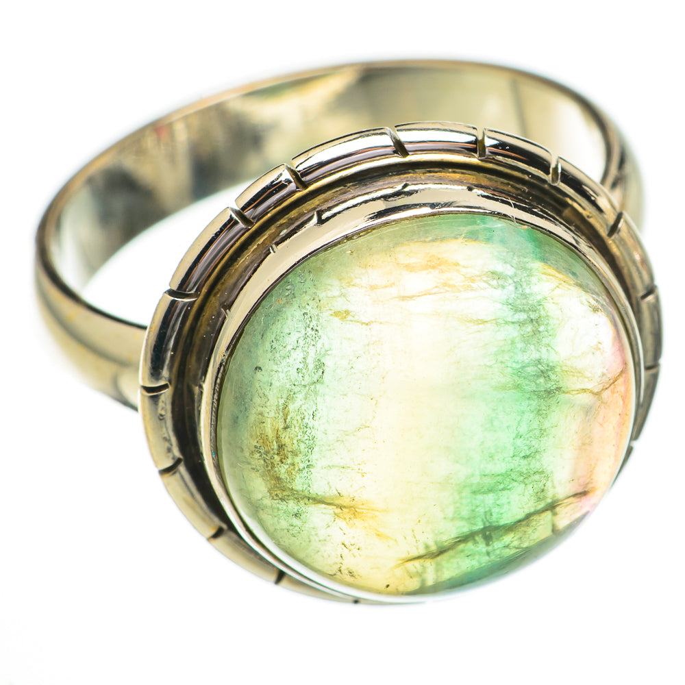 Green Fluorite Rings handcrafted by Ana Silver Co - RING70512