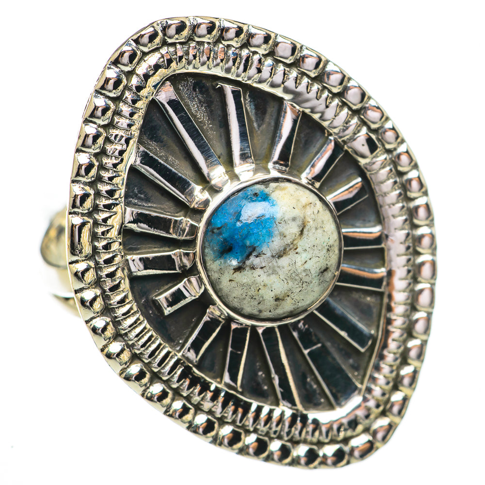 K2 Blue Azurite Rings handcrafted by Ana Silver Co - RING70518