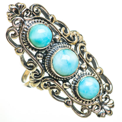 Larimar Rings handcrafted by Ana Silver Co - RING70521