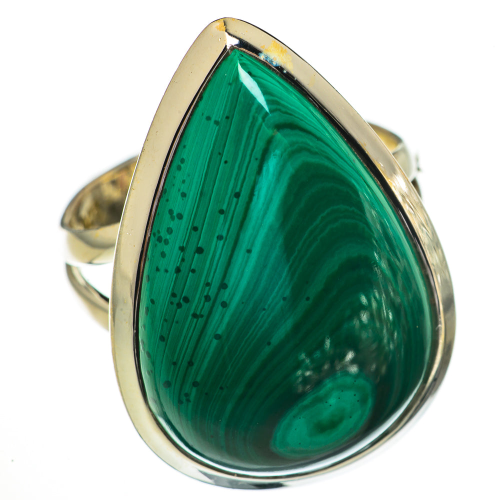 Malachite Rings handcrafted by Ana Silver Co - RING70524