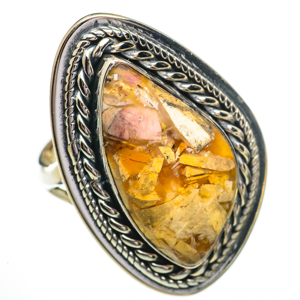 Plume Agate Rings handcrafted by Ana Silver Co - RING70530