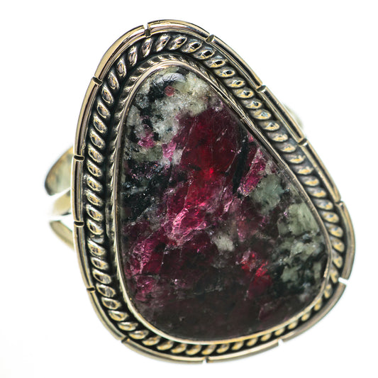 Russian Eudialyte Rings handcrafted by Ana Silver Co - RING70534