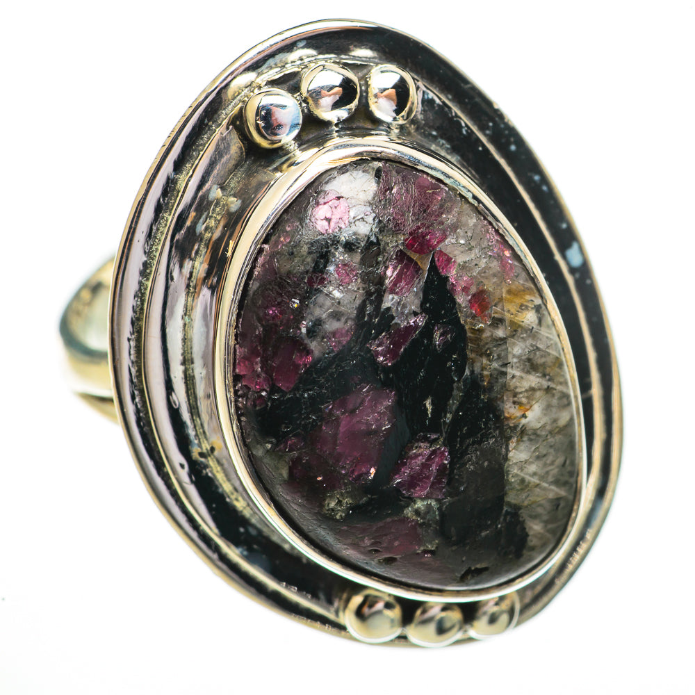 Russian Eudialyte Rings handcrafted by Ana Silver Co - RING70535