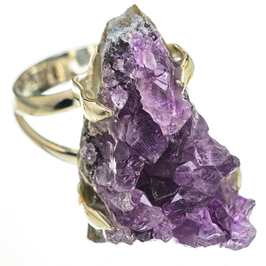 Amethyst Crystal Rings handcrafted by Ana Silver Co - RING70536