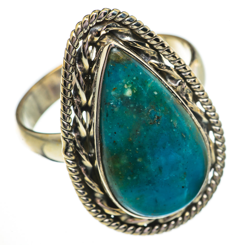 Chrysocolla Rings handcrafted by Ana Silver Co - RING70568