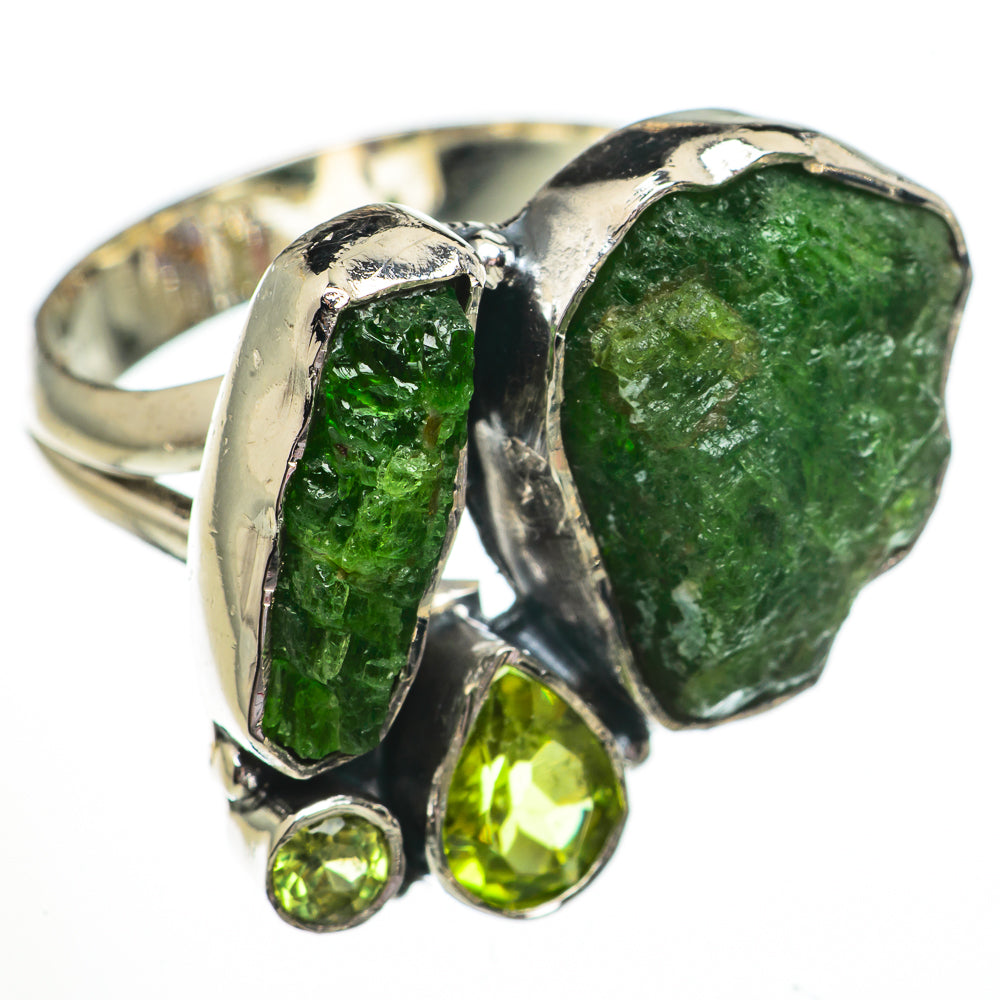 Green Tourmaline Rings handcrafted by Ana Silver Co - RING70573