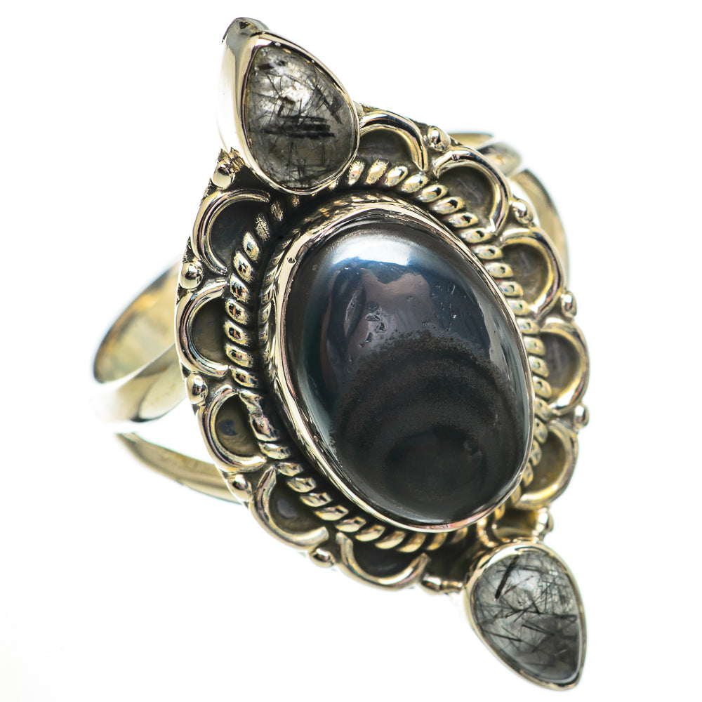 Psilomelane Rings handcrafted by Ana Silver Co - RING70596