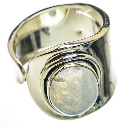 Rainbow Moonstone Rings handcrafted by Ana Silver Co - RING70599