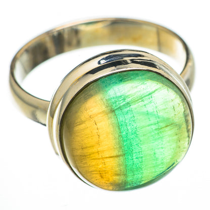 Green Fluorite Rings handcrafted by Ana Silver Co - RING70603