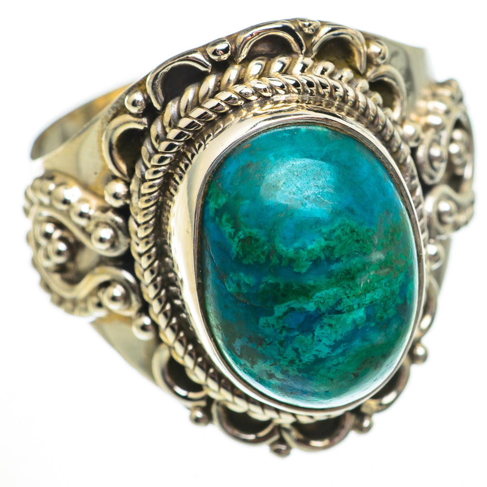 Chrysocolla Rings handcrafted by Ana Silver Co - RING70606