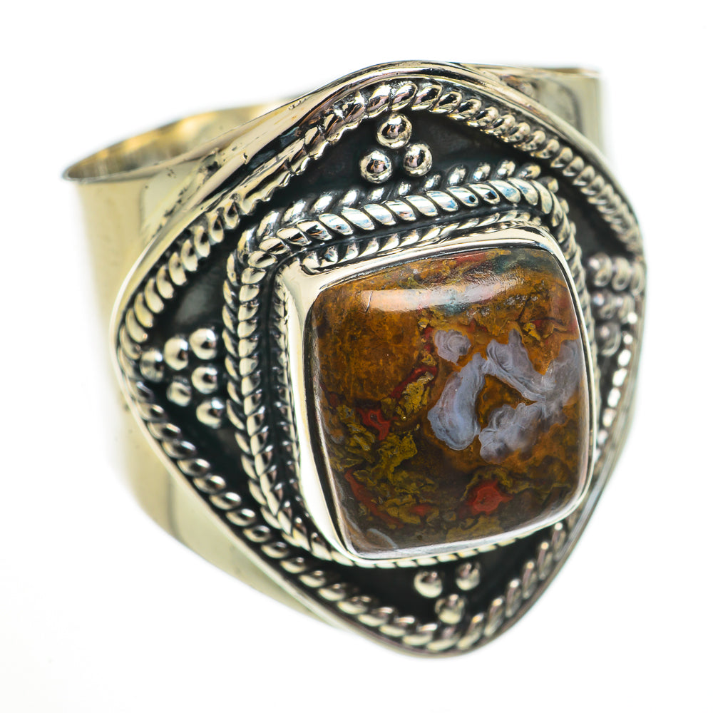 Moroccan Agate Rings handcrafted by Ana Silver Co - RING70619