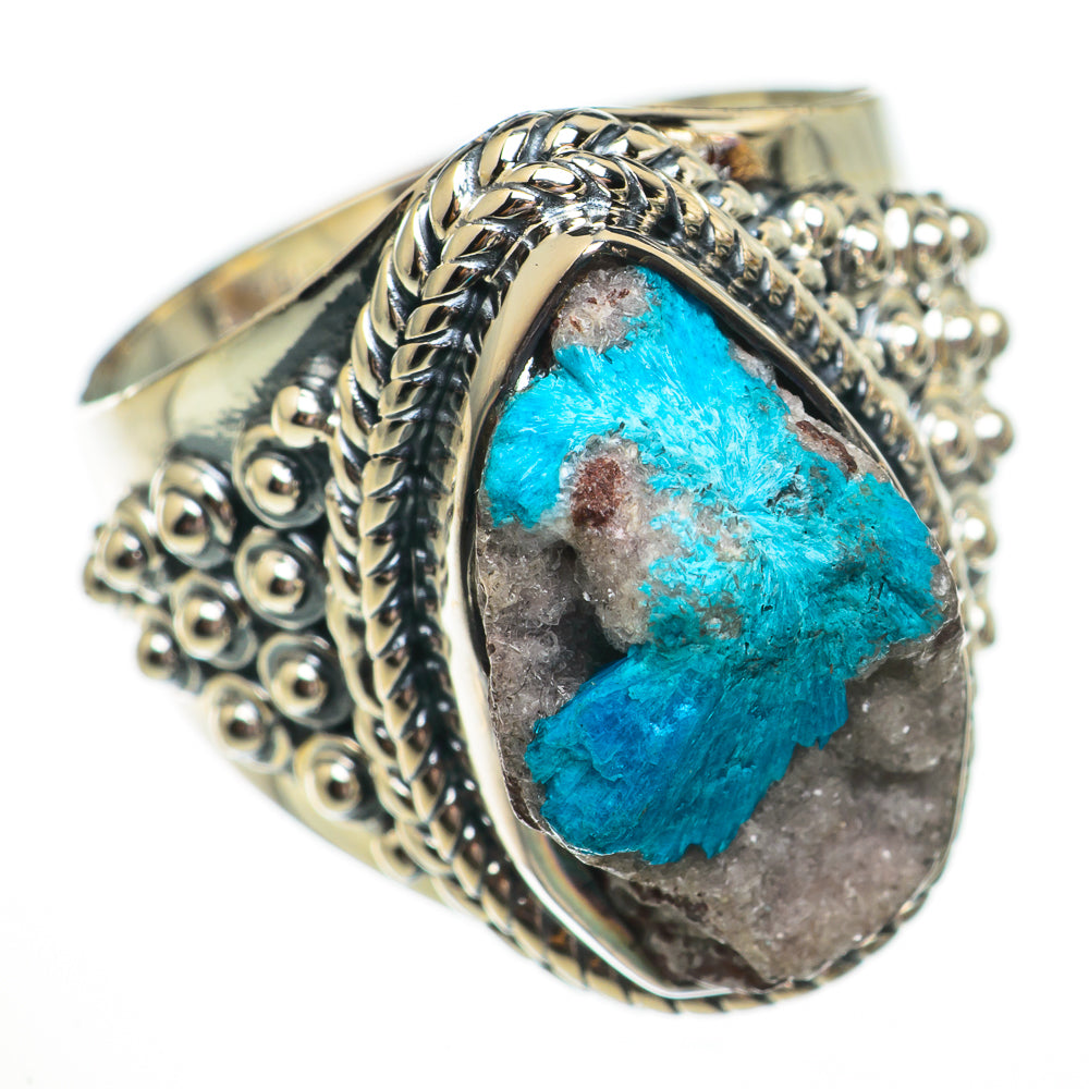 Cavansite Crystal Rings handcrafted by Ana Silver Co - RING70643
