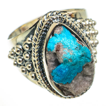 Cavansite Crystal Rings handcrafted by Ana Silver Co - RING70643