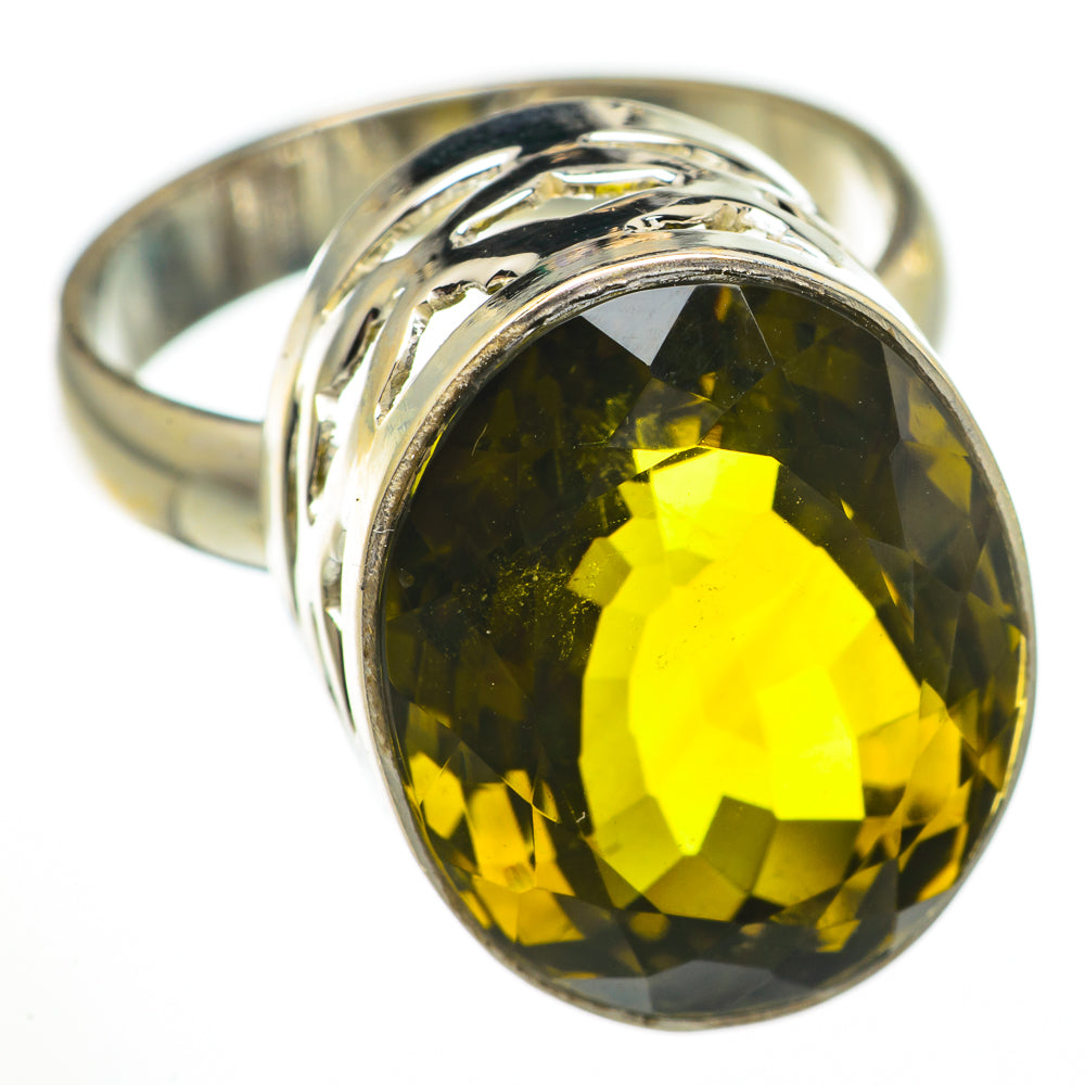 Olive Quartz Rings handcrafted by Ana Silver Co - RING70646