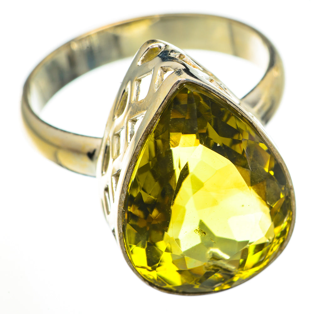 Olive Quartz Rings handcrafted by Ana Silver Co - RING70647